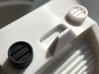 Moebius EVA Pod: Pipe Thingies EZ-Paint 3d printed Left: this 3D printed part. Right: the Moebius part