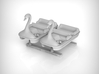 Swan Pedal Boat 01. 1:87 Scale (HO)  x2 Units 3d printed 