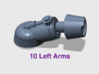 10x Loyal - Adjustable Left Terminator Arms 3d printed 