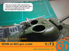 M2HB on M23 gun cradle 1/72 scale SWFUD_0017 3d printed 