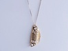 Lace Petal pendant 3d printed Petal pendant - 14k Gold Plated