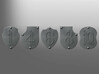 Insigna shield (Numbers 1 to 10) 3d printed 