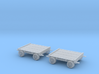Railroad Maintenance of Way Tie Cart - S Scale x2 3d printed 