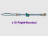 10x Right-handed Energy Spear: Lagavullun (PM) 3d printed 