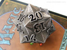 Faceted - Spindown d20 life counter dice 3d printed 