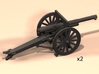 1/100 75mm French cannon m1897 3d printed 