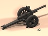 1/100 75mm French 1897/38 long range fire 3d printed 