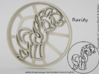 Cookie cutter Rarity My Little Pony 3d printed 