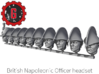 28mm heroic scale Napoleonic British Officer heads 3d printed 