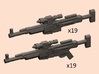 28mm SW Rebels A280 blasters grip/nogrip 3d printed 