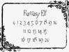 Polyset Vertical + D2 - Fantasy Elf Font 3d printed 