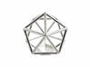 Icosahedron Pendant 3d printed Icosahedron Pendant - Polished Silver