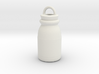 Milk Glass Bottle Keychain 3d printed 