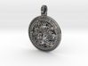Medusa silver pendant  3d printed 