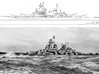 Nameplate USS Maine BB-69 (10 cm) 3d printed Proposed Montana-class battleship.