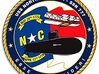Nameplate USS North Carolina SSN-777 3d printed 