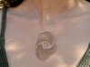 Swirl Mega Pendant 3d printed Swirl mega pendant - Polished Bronzed-Silver Steel 