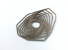 Swirl Mega Pendant 3d printed Swirl mega pendant - Polished Bronze Steel