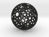 Islamic star ball with 9- and 10-pointed stars 3d printed 