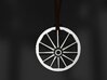 eccentric wheel pendant - original 3d printed 