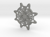 Snowflake pendant 3d printed 