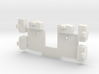 Generic OO9 loco couplings with positioning jig 3d printed 