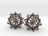 Icosahedron Star Earrings 3d printed 