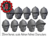 28mm Heroic Scale Adrian Helmet Characters 3d printed 