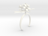 Bracelet with three large flowers of the Choisya 3d printed 