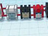 Heads for Protectobot Kreons (Set 2 of 2) 3d printed Design in color