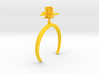 Bracelet with one large flower of the Lemon 3d printed 