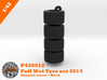 OMCP430012 Full Wet F1 tyre set 2014 3d printed OMCP430012 in material colour