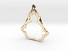 Fractal Mandelbrot set (pendant) 3d printed 
