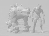 Saurian Abomination miniature model fantasy games 3d printed 