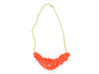 Arithmetic Necklace 3d printed Custom Dyed Nylon (Coral)