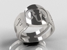 Aries Signet Ring Lite 3d printed 