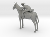 HO Scale Cowboy and Horse 3d printed This is a render not a picture