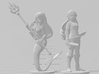 Mermaid Warrior Princess miniature model fantasy 3d printed 