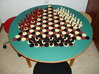 Alien Triple DNA Helix Koni 3d printed (11) My chessboard with the <HEXAGONS> !!!... for three(3) "players" !!!...