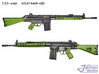 1/12+ G3A3 battle rifle 3d printed 