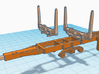 1/64th Long Logger trailing axle pipe bunk kit 3d printed 