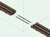 Nn3 Low Trestle Bridge Parts 3d printed Multiple kits can be spliced together with steel or brass wire.