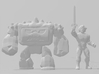 Stone Guardian miniature model fantasy games dnd 3d printed 