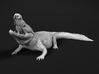 Nile Crocodile 1:9 Lifted head with mouth open 3d printed 