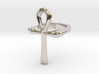 Ankh ring (all sizes) 3d printed 