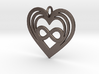 Triple Heart Infinity - Polyamory 3d printed 