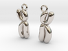 Chromosome Earrings - Science Jewelry 3d printed 