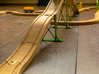 Wooden track bridge support double tall. 3d printed 