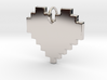   Pixel Heart Pendant 3d printed 
