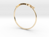 Astrology Ring Gémeaux US7/EU54 3d printed 14k Gold Plated Brass Gemini / Gémeaux ring